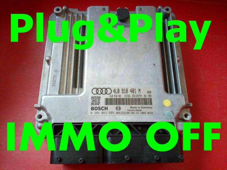 IMMO OFF / Plug&Play AUDI Q7 3.0TDI ECU 0281013689 - 4L0910401M