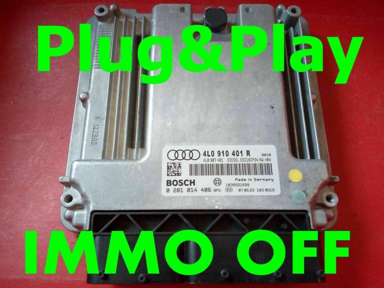 IMMO OFF / Plug&Play AUDI Q7 3.0TDI ECU 0281014406 - 4L0910401R