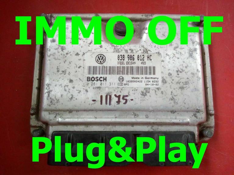 IMMO OFF Plug &Play Octavia (1U) TDI 1.9 ASV ECU 0281011311 - 038906012HC