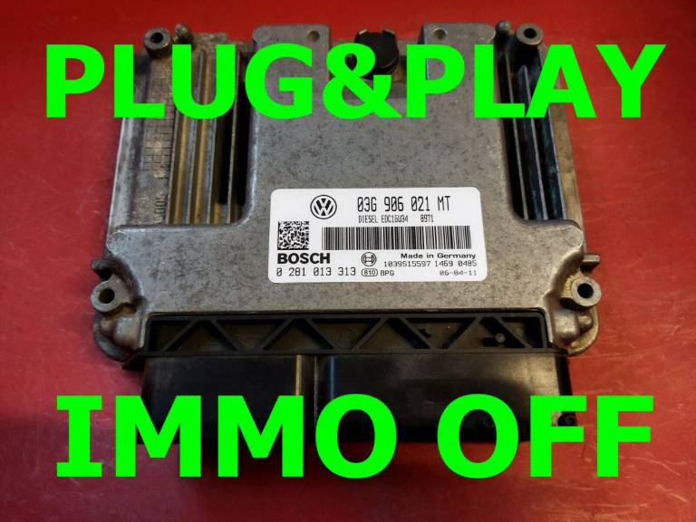 IMMO OFF  Plug&Play VW Passat 3C B6 2.0 TDI 0281013313 - 03G906021MT