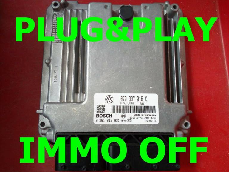 IMMO OFF  Plug&Play VW T5 2,5 TDI 070997016C - 0281012931