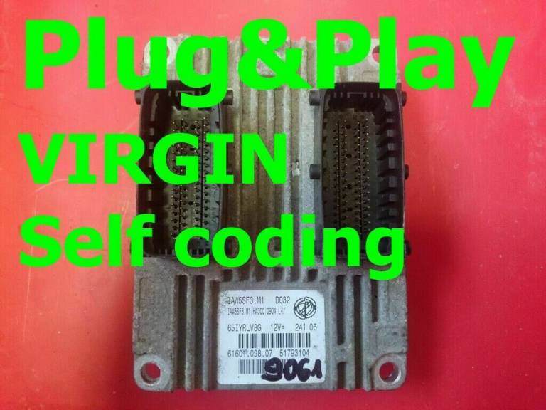 Plug &Play  VIRGIN Fiat Grande Punto 1.2 ECU IAW5SF3. M1 - 51793104